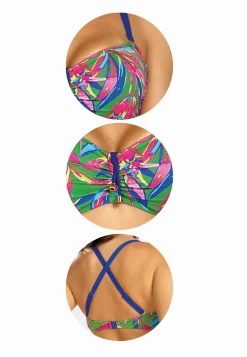 Bardotka - Biustonosz kąpielowy Tropical FG13/883