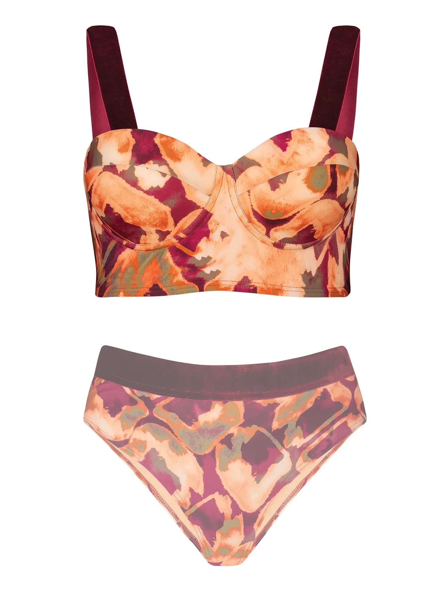 Bardotka kąpielowa push-up FG227A/909 półgorset