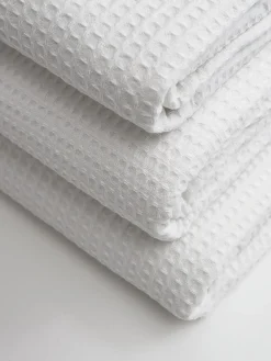 Biały ręcznik Waffle 100% bawełna RK/645H/26 Boho