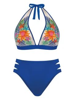 Bikini dwuczęściowe z haftem FL164A/604H komplet