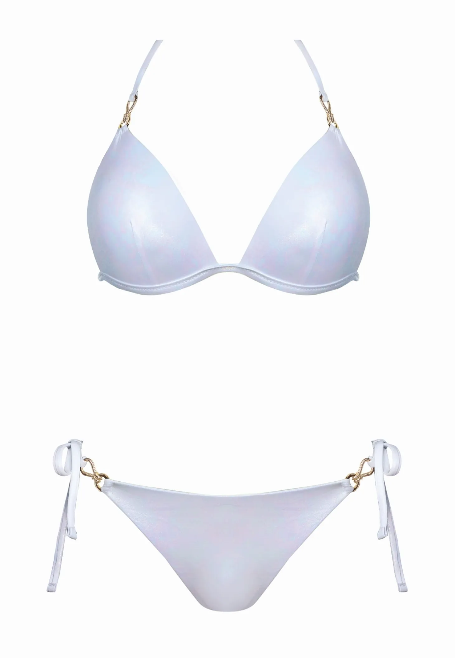 Bikini Set - Biały strój kąpielowy p-up FL17B/645