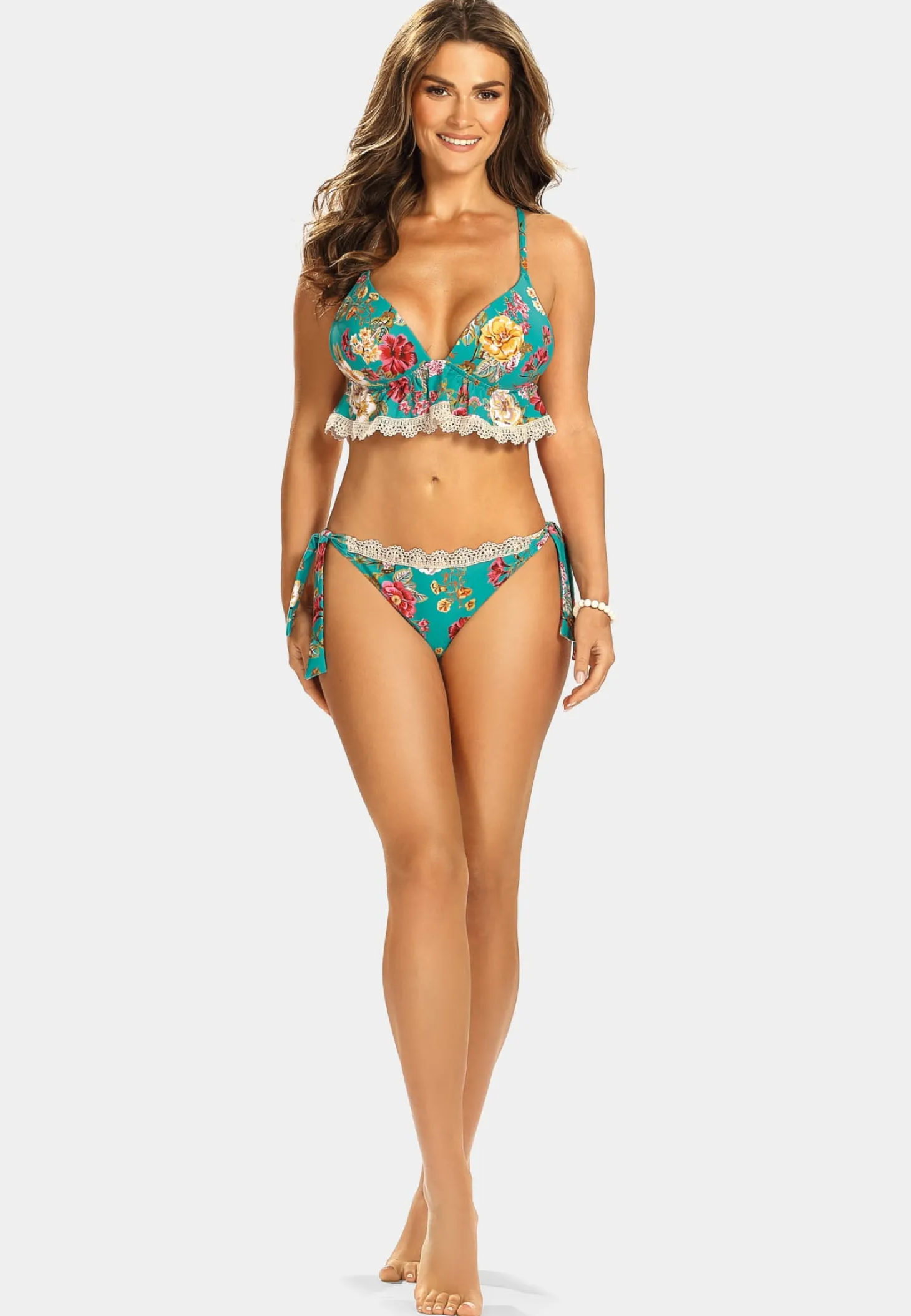 Biustonosz bikini FG161B/882 Półgorest z koronką