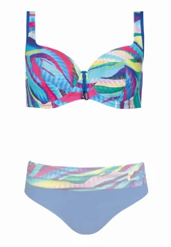 Biustonosz kąpielowy Plus Size print Wave FG04/881