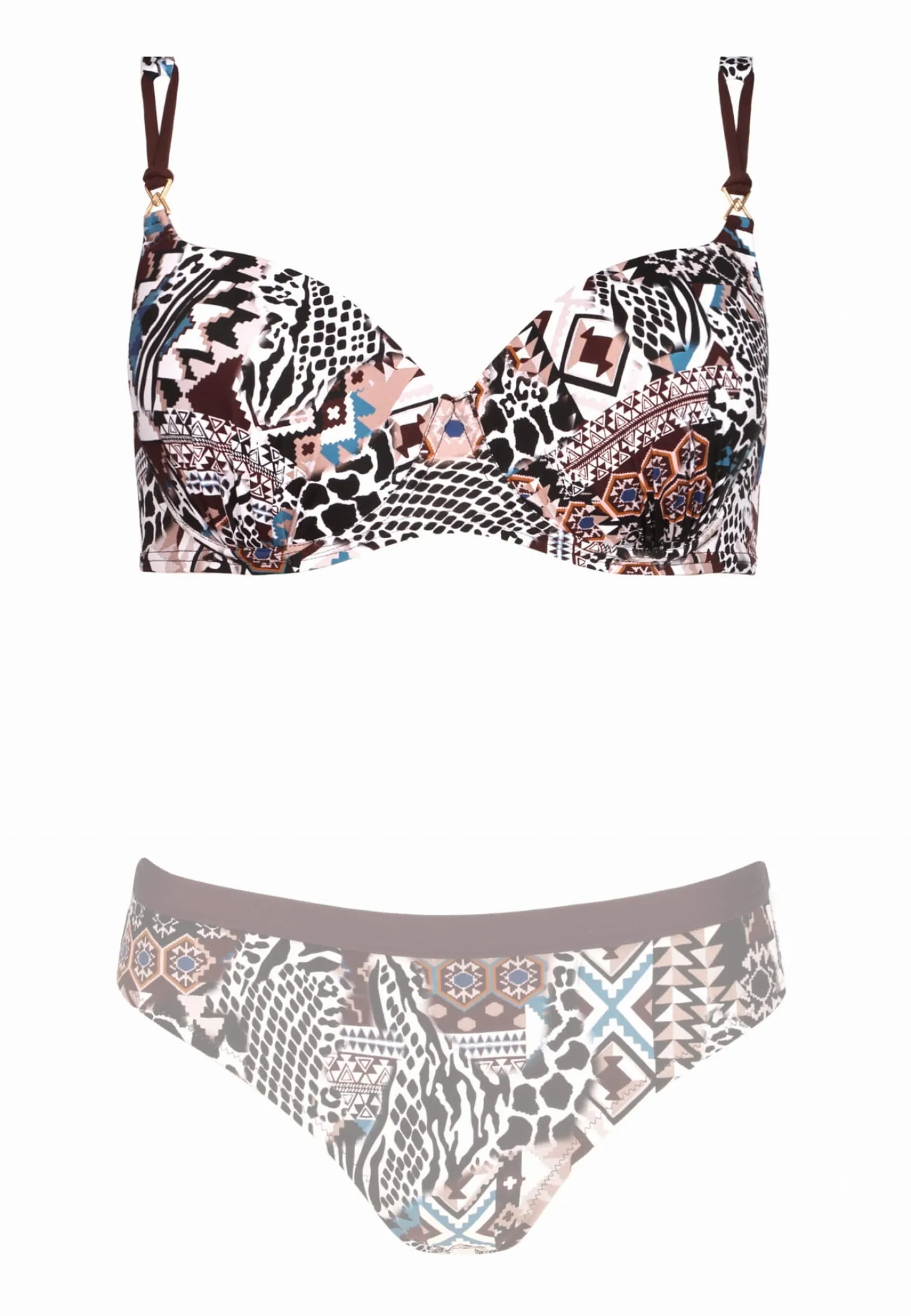 Biustonosz kąpielowy push-up w stylu Etno FG10/887