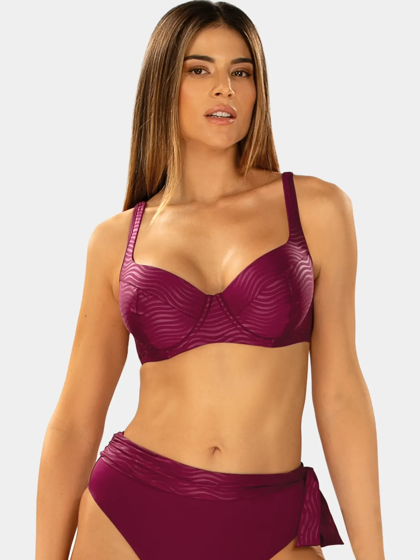 Biustonosz od stroju kąpielowego FG04G/910S bordo