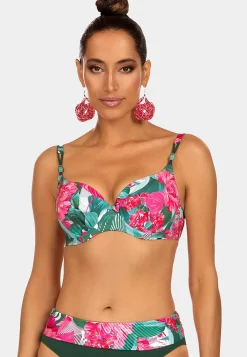 Biustonosz plażowy push up - Rose Flowers FG10/862