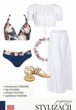 Bluzeczka haft | Hiszpanka Boho crop top F227/645