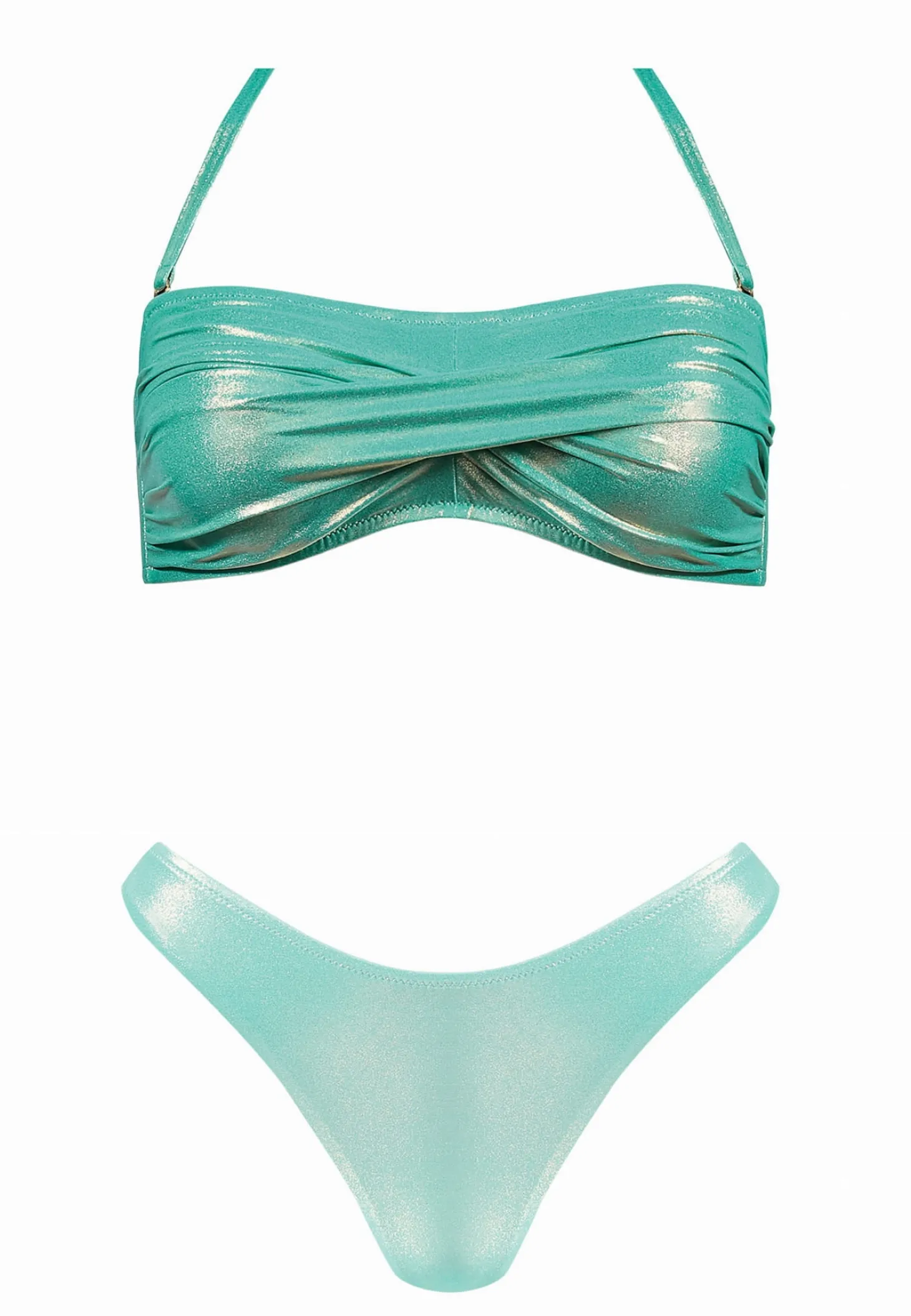 Błyszcząca góra od bikini - szarfa FG187/833A