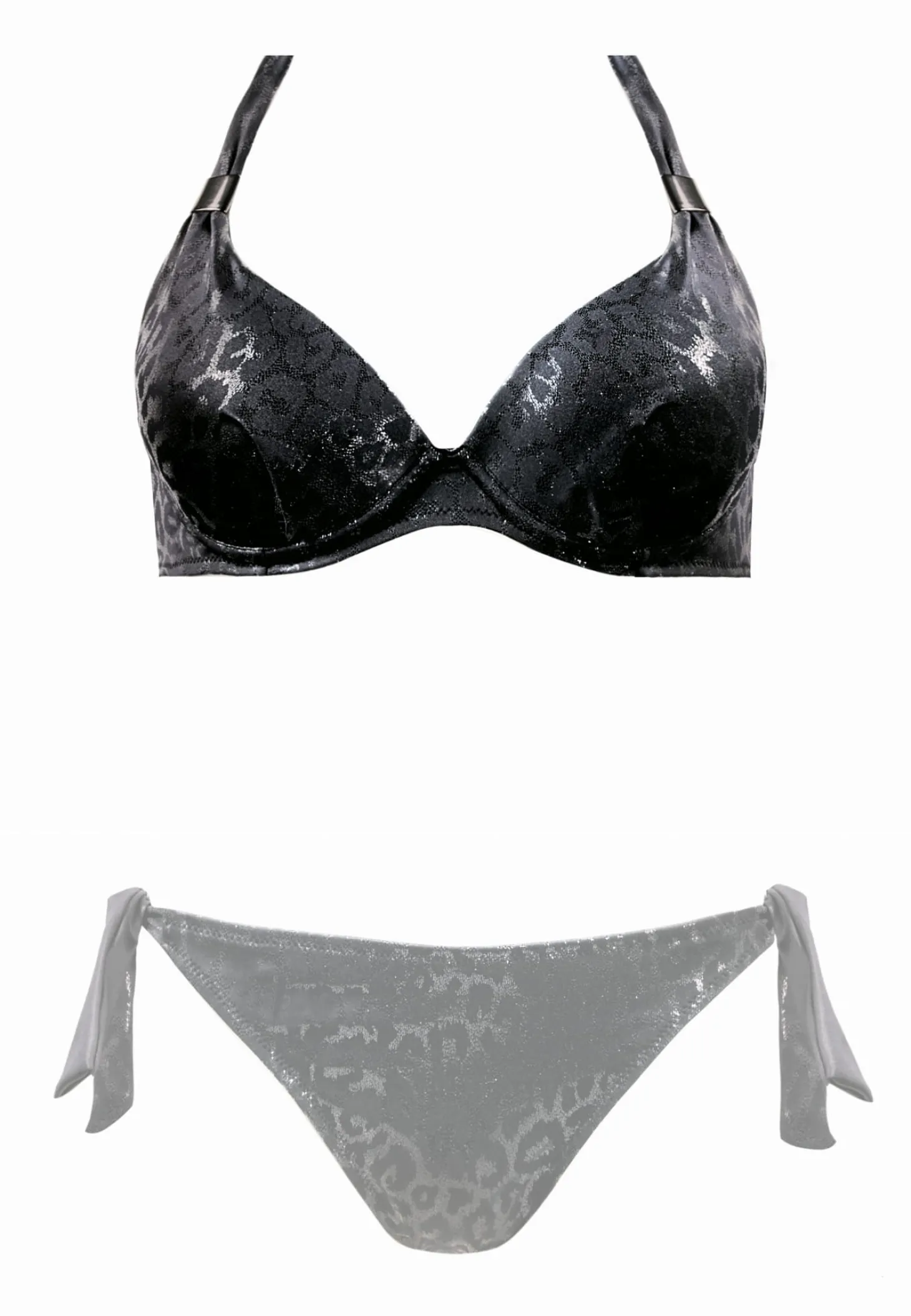Czarna góra od bikini wiązana na szyi FG11/885