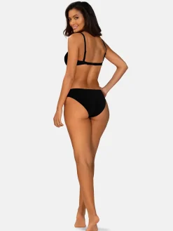 Czarna góra od bikini z efektem p-up FG228/509