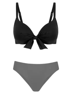 Czarna góra od bikini z efektem p-up FG228/509