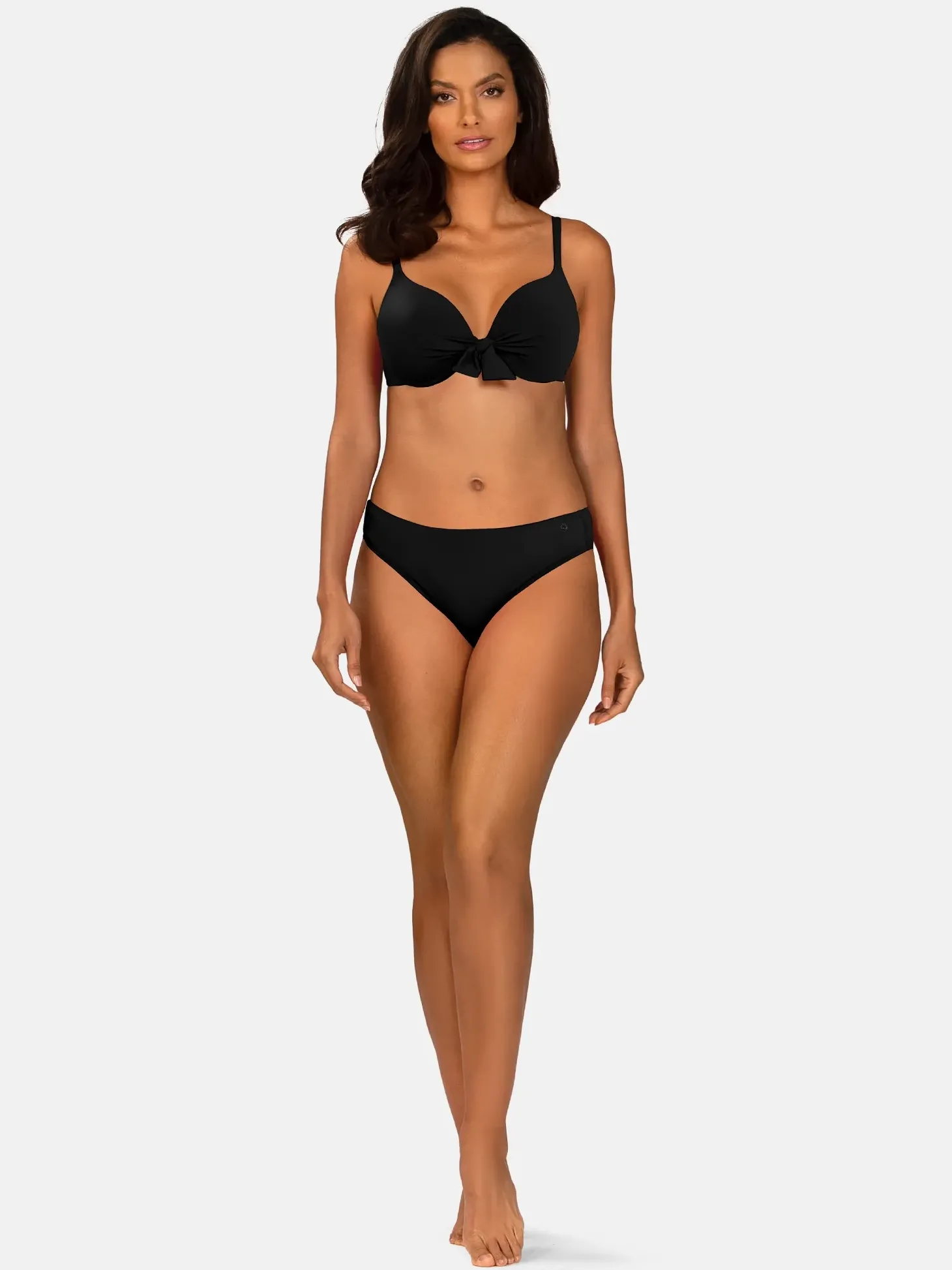 Czarna góra od bikini z efektem p-up FG228/509
