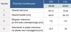 Czarne długie spodnie na strój kąpielowy F234/509H