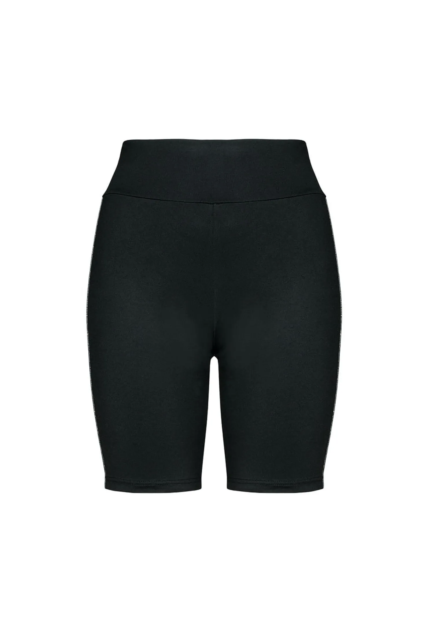 Czarno - złote Kolarzówki legginsy Casual LG02/518