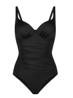 Czarny strój kąpielowy modelujący sylwetkę F32/509