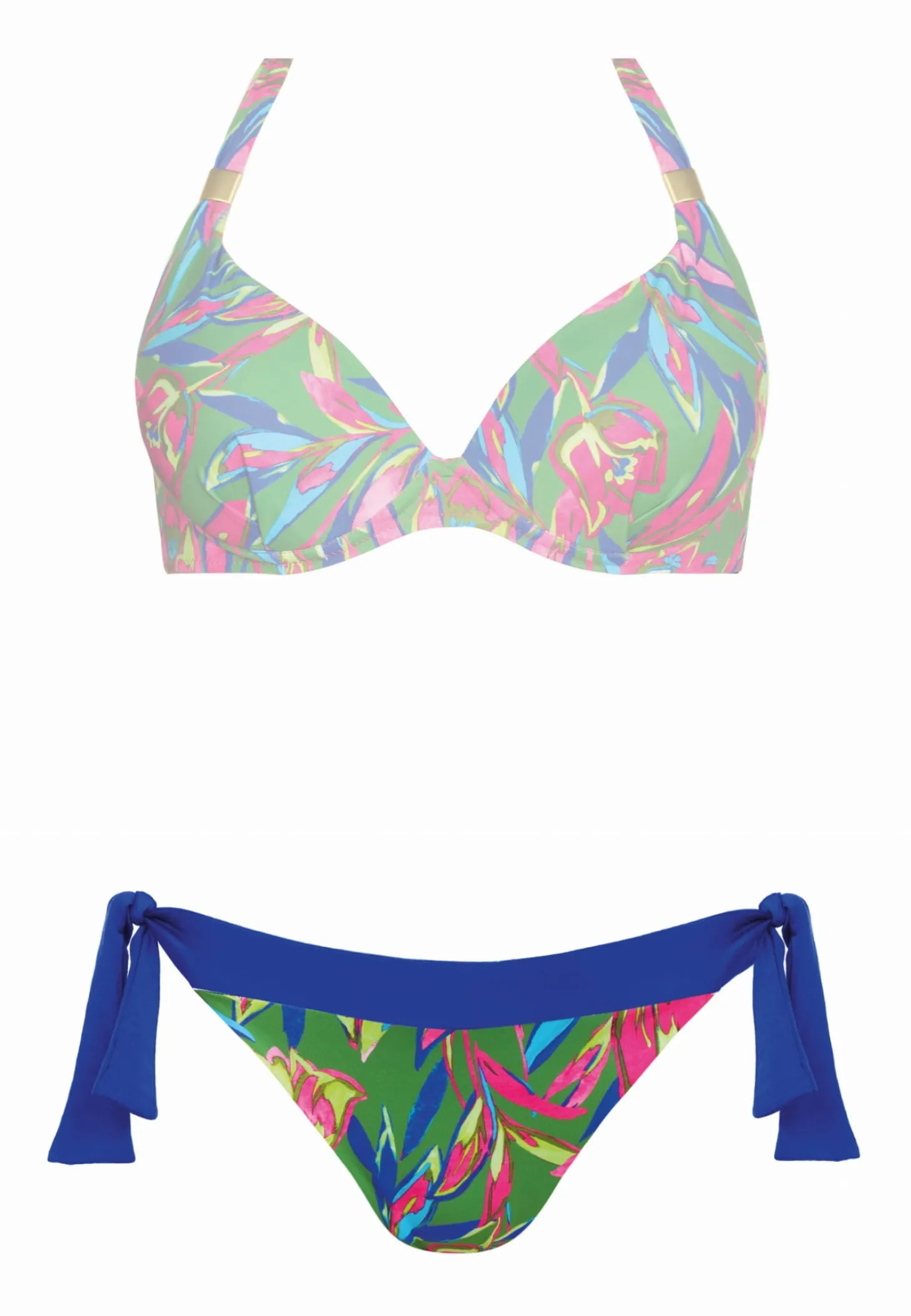 Damskie wiązane figi kąpielowe FD17D/883 Tropical