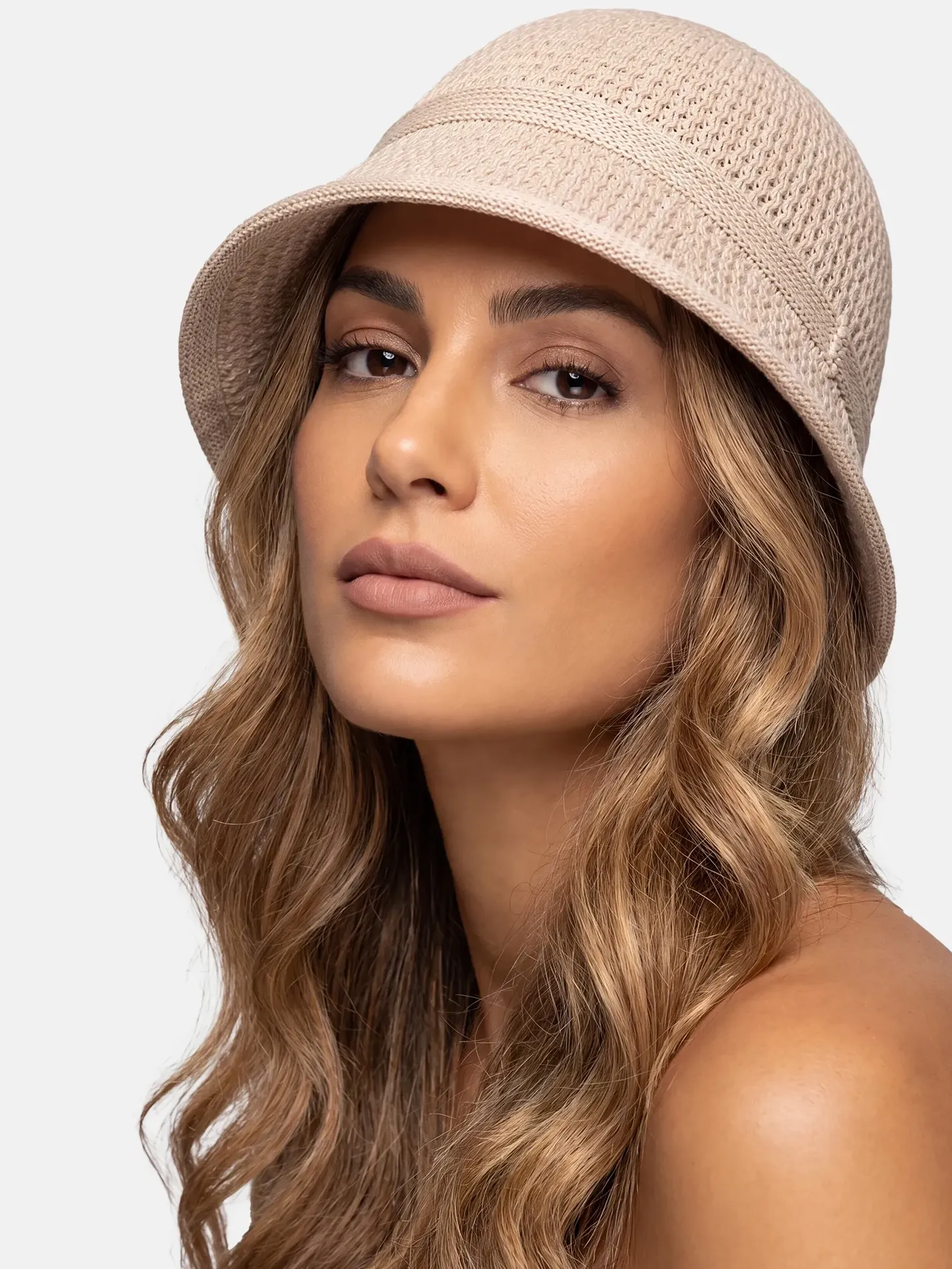 Damski kapelusz na lato Bucket hat F65/K47/808