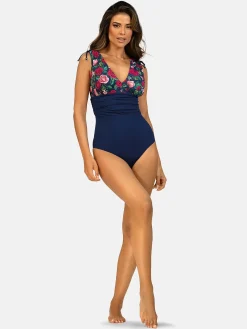 Damski kostium kąpielowy plus size F232A/927 Róża