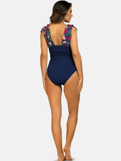 Damski kostium kąpielowy plus size F232A/927 Róża
