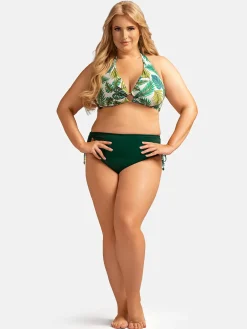 Dół od bikini - figi wysoki stan FD90/907 khaki