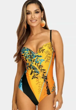 Elegancki strój jednoczęściowy z push-up F28C/838