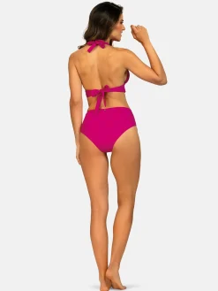 Figi kąpielowe z marszczeniem high waist FD166/919