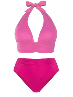 Figi kąpielowe z marszczeniem high waist FD166/919