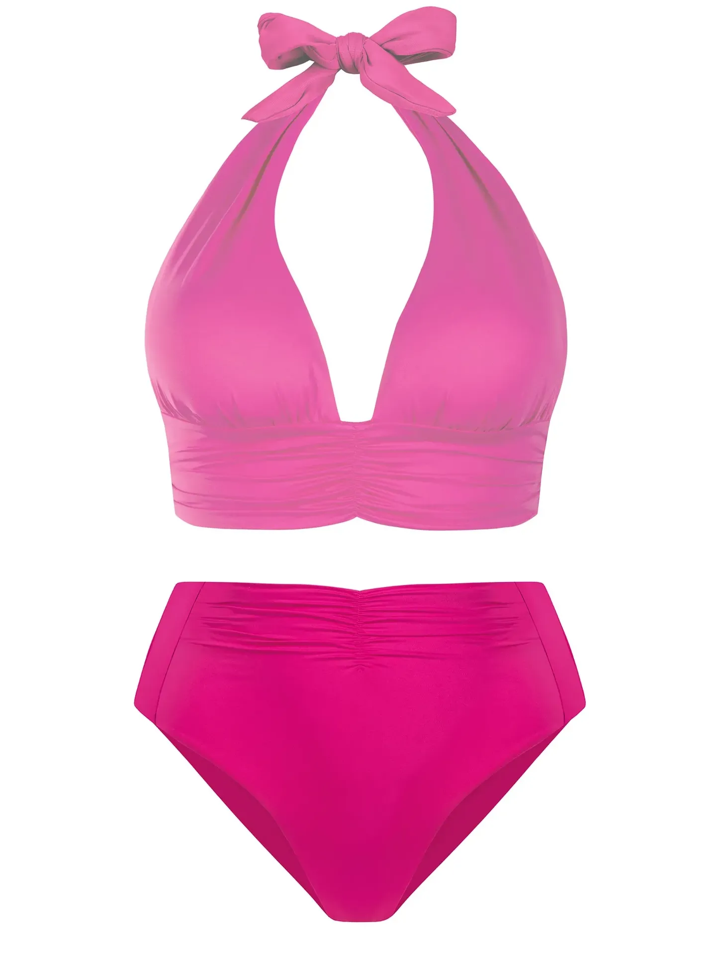 Figi kąpielowe z marszczeniem high waist FD166/919