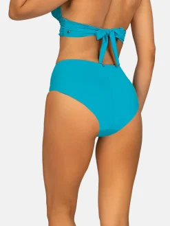Figi kąpielowe z marszczeniem high waist FD166/844