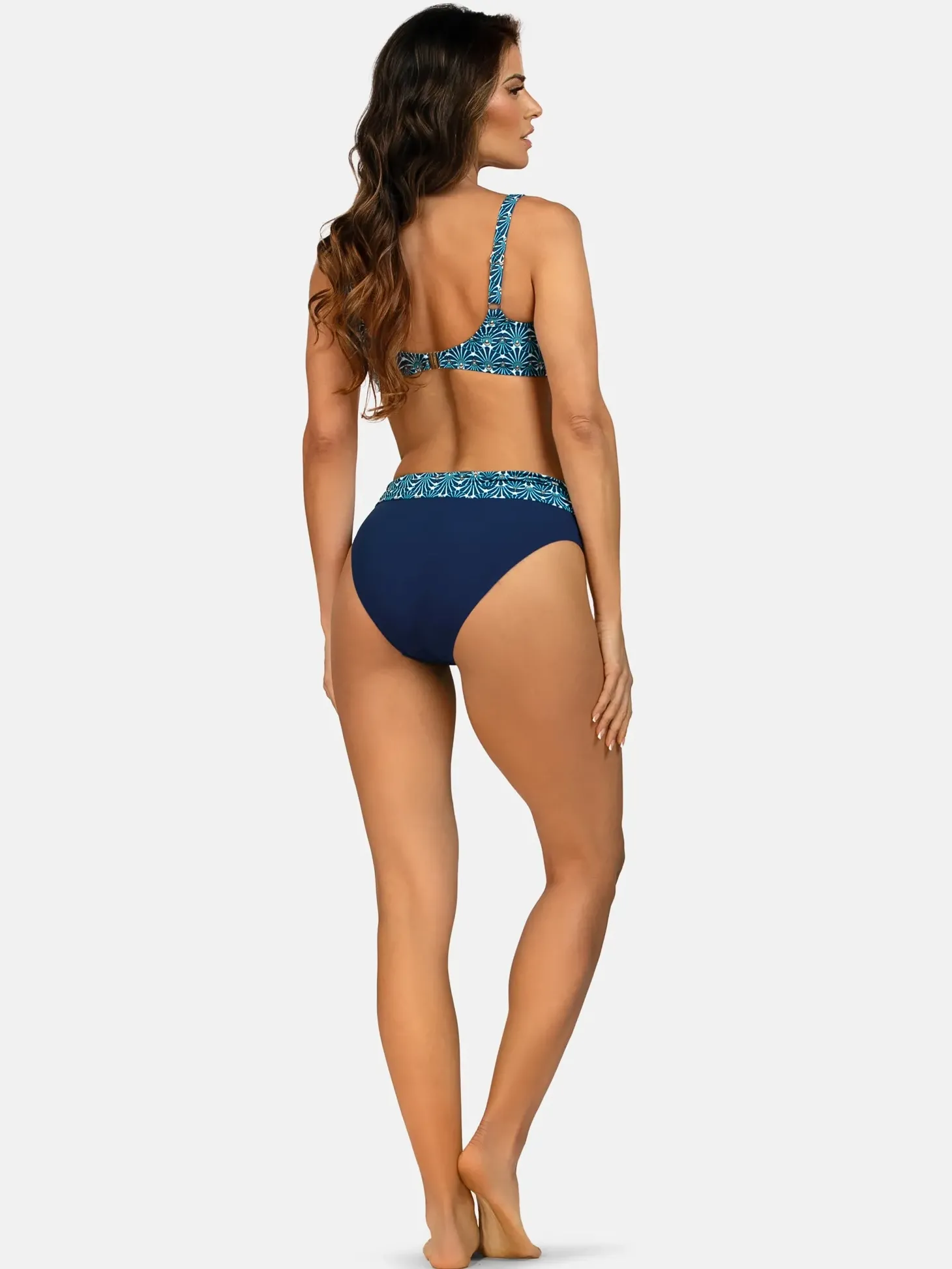 Góra kąpielowa na duży biust FG04/922 Blue Orient