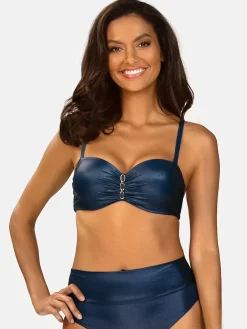 Granatowa góra od bikini Bardotka p-up FG227/839S