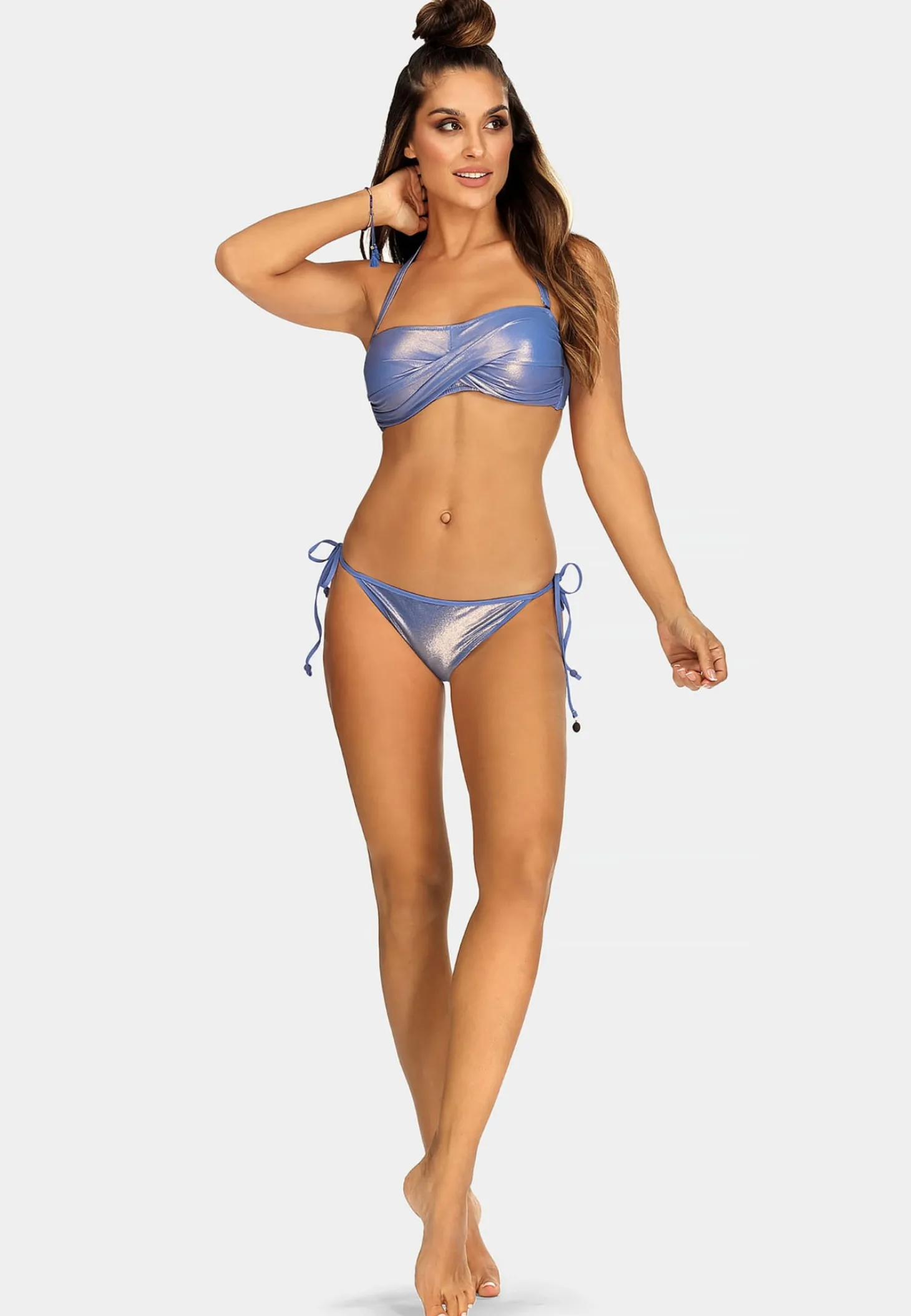 Góra od bikini fiolet - wiązana szarfa FG187/832A