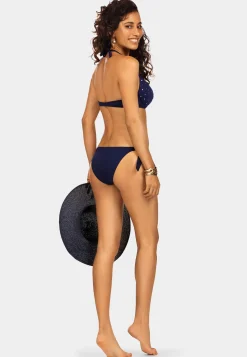 Góra od bikini push-up granatowa w kropki FG11/871