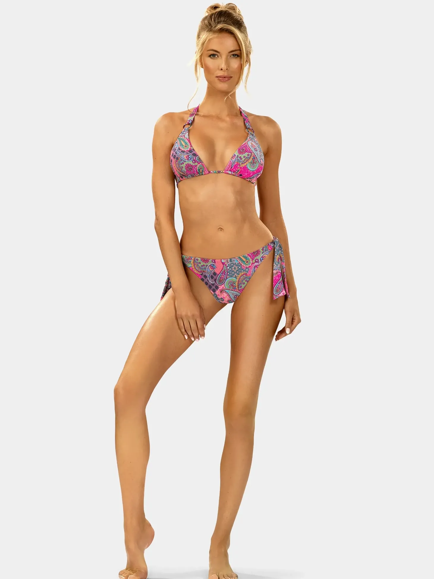 Góra od bikini wiązana na szyi FG144D/899 Paisley