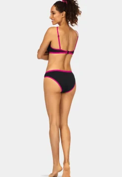 Góra od stroju push-up z lamówkami pink FG21L/509E