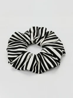 Gumka do włosów Scrunchie - frotka zebra G03/932