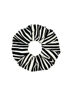 Gumka do włosów Scrunchie - frotka zebra G03/932