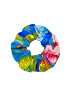 Gumka do włosów Scrunchie - frotka kwiaty G03/920