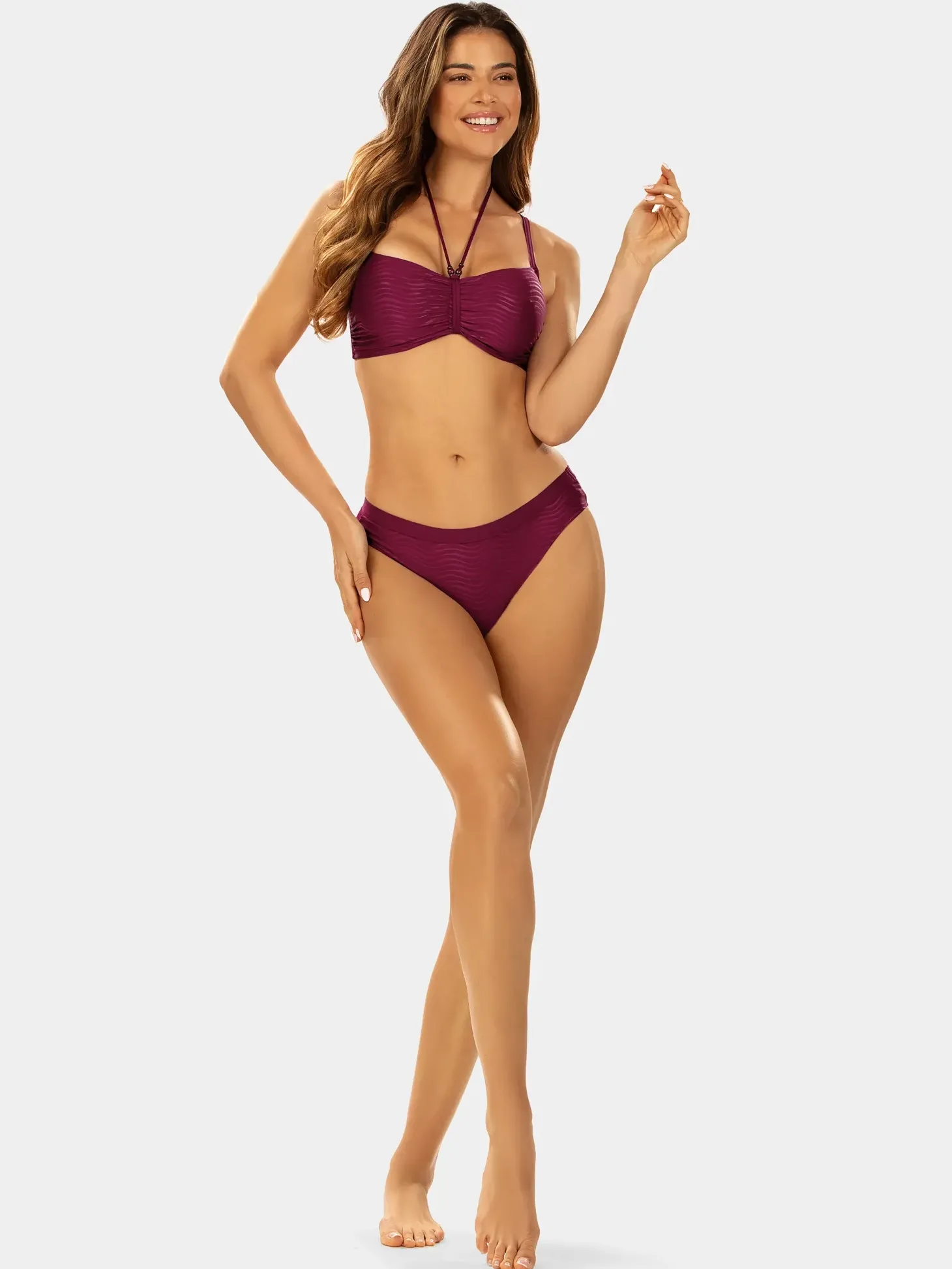 Klasyczne figi damskie od bikini FD20/910S Burgund