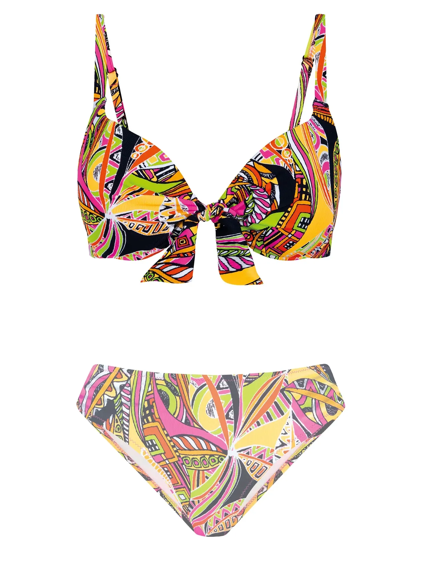Kolorowa góra od bikini z efektem p-up FG228/929P