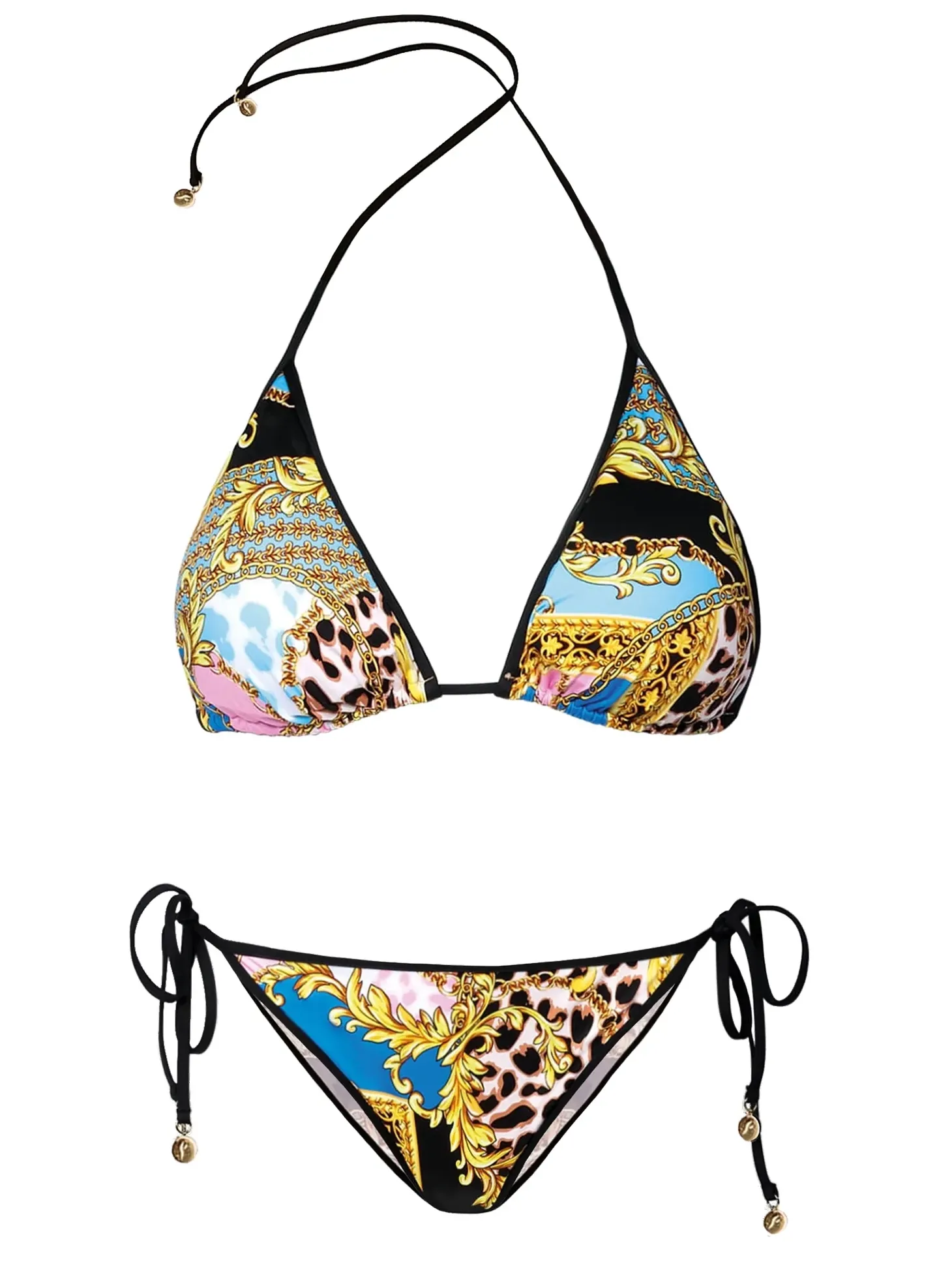 Kostium kąpielowy bikini w stylu Versace F144/768