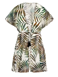 Krótka sukienka plażowa tunika na bikini F218/925