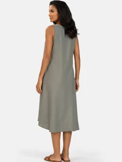 Letnia sukienka damska z lnem oversize F253/857