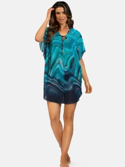 Letnia sukienka Tunika damska oversize F122A/928H