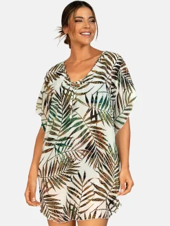 Letnia tunika Sukienka plażowa plus size F122A/925