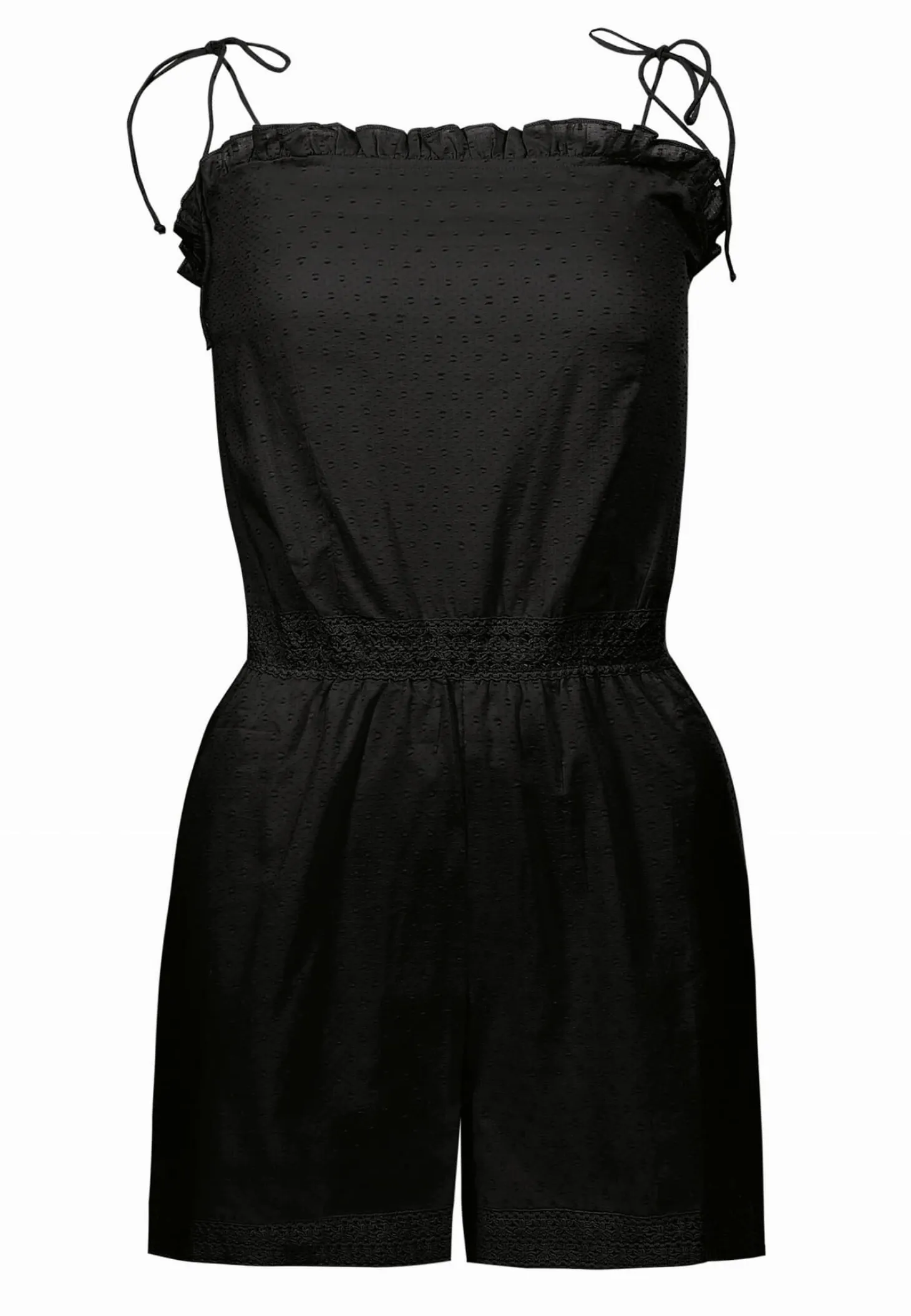 Letni krótki kombinezon z haftami boho F194/509