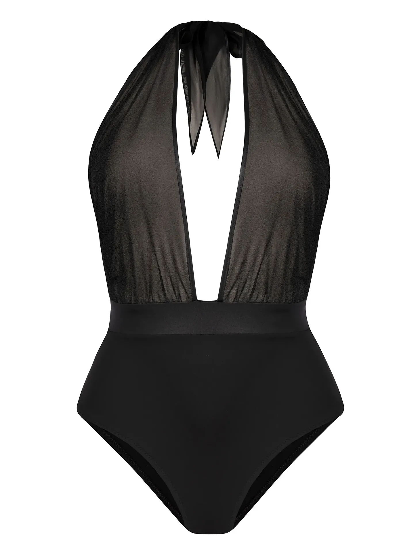 Monokini głęboki dekolt góra siateczka FL168A/509