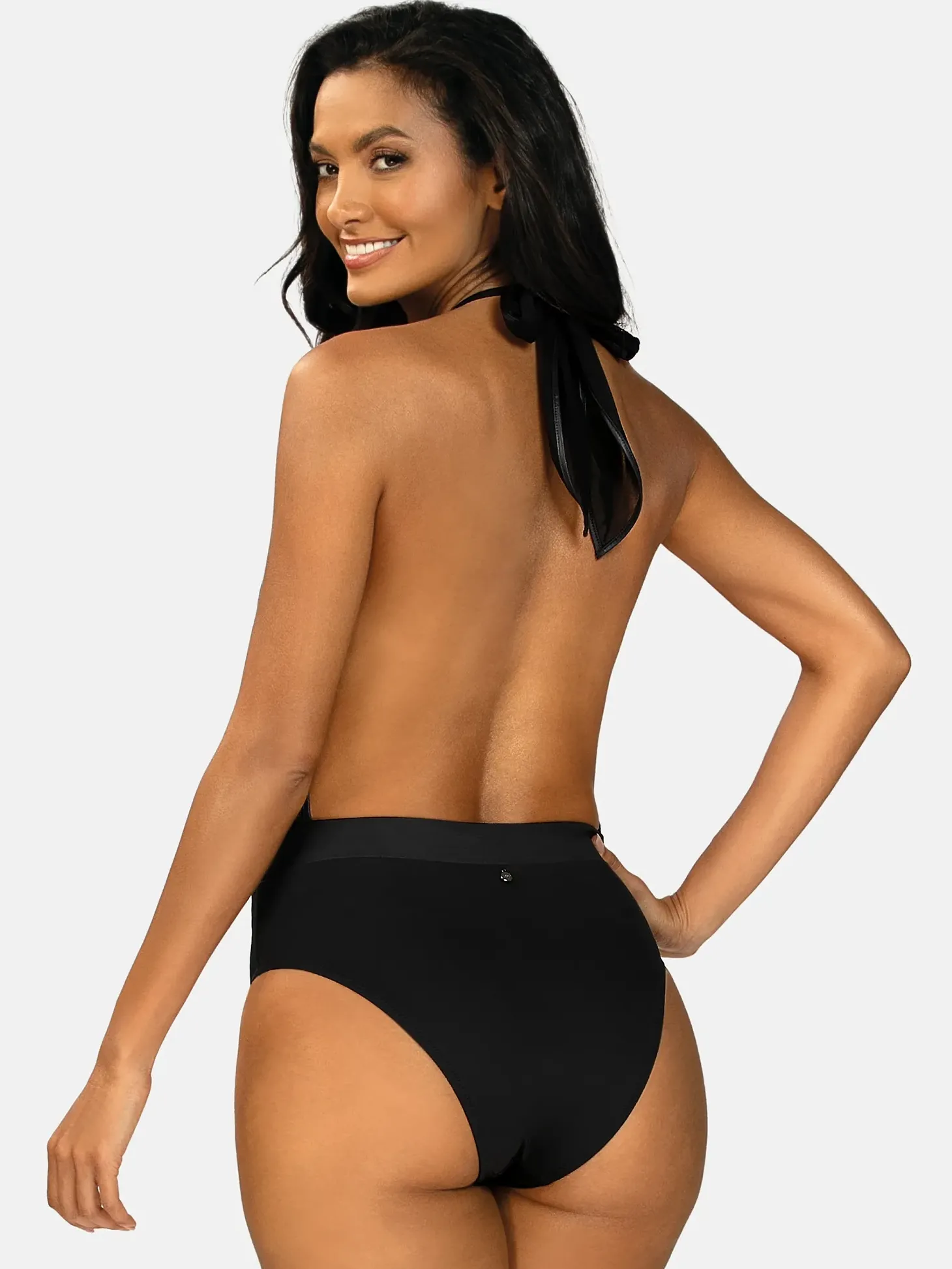 Monokini głęboki dekolt góra siateczka FL168A/509
