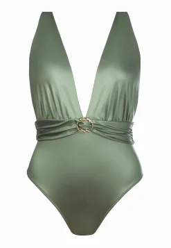 Monokini strój kąpielowy w kolorze Khaki F191B/857