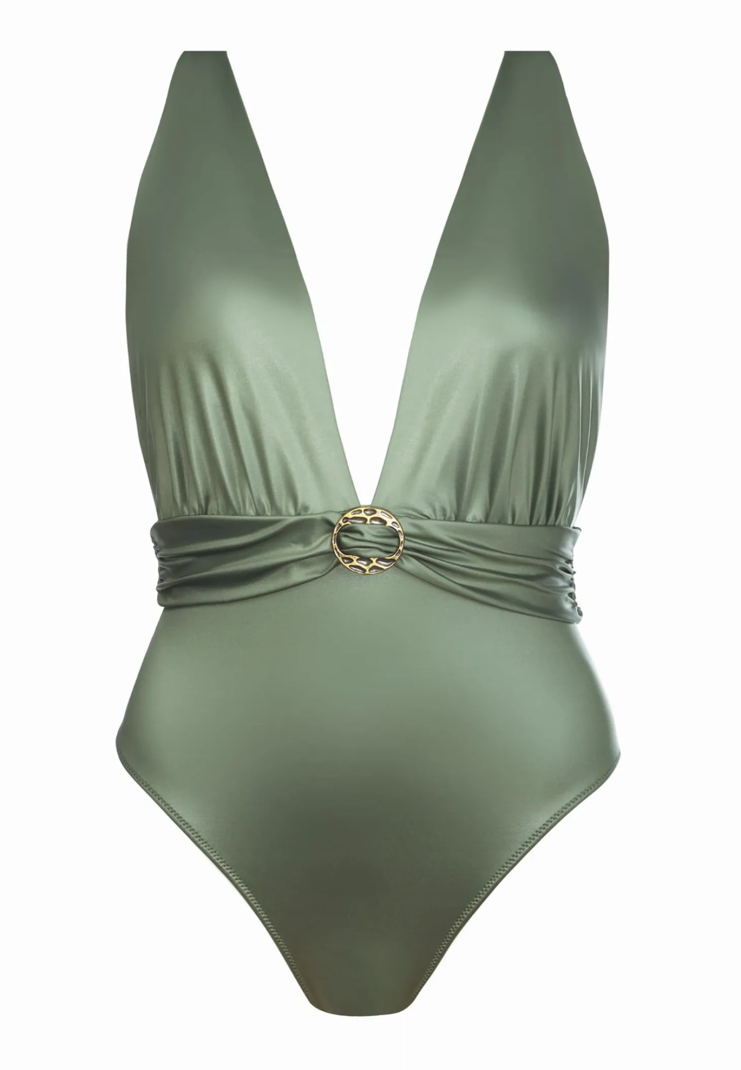 Monokini strój kąpielowy w kolorze Khaki F191B/857